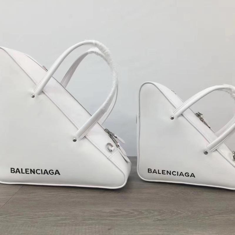 Balenciaga Bags 476974 Full leather medium plain white